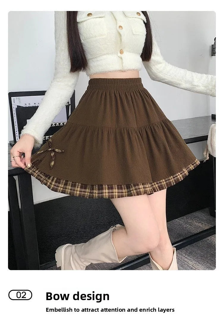 Pleated Mini Skort Shorts